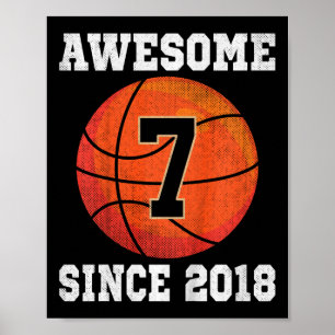 Affiche Anniversaire 7 ans Amateur de Sketll 7 Ans Vêtemen