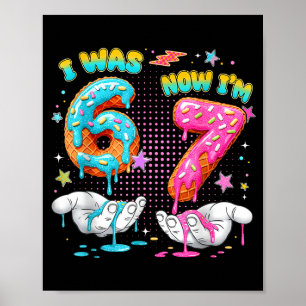 Affiche Anniversaire 7 Ans Drôle J'avais 6 Ans Maintenant