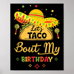 Affiche Anniversaire Cinco De Mayo Shirt Lets Taco Sur My