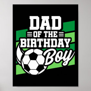 Affiche Anniversaire de football - Anniversaire Papa - Nai