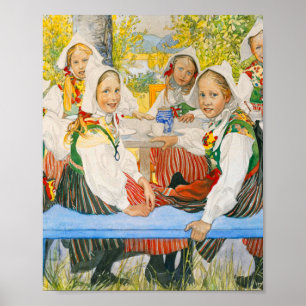 Affiche Anniversaire de Kersti Par Carl Larsson