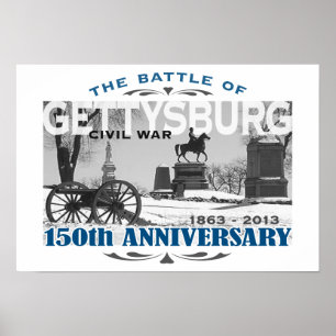 Affiche Anniversaire de la bataille 150 de Gettysburg