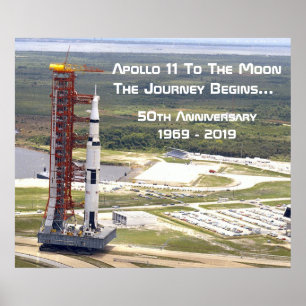 Affiche Anniversaire de la mission Apollo 11 sur la Lune