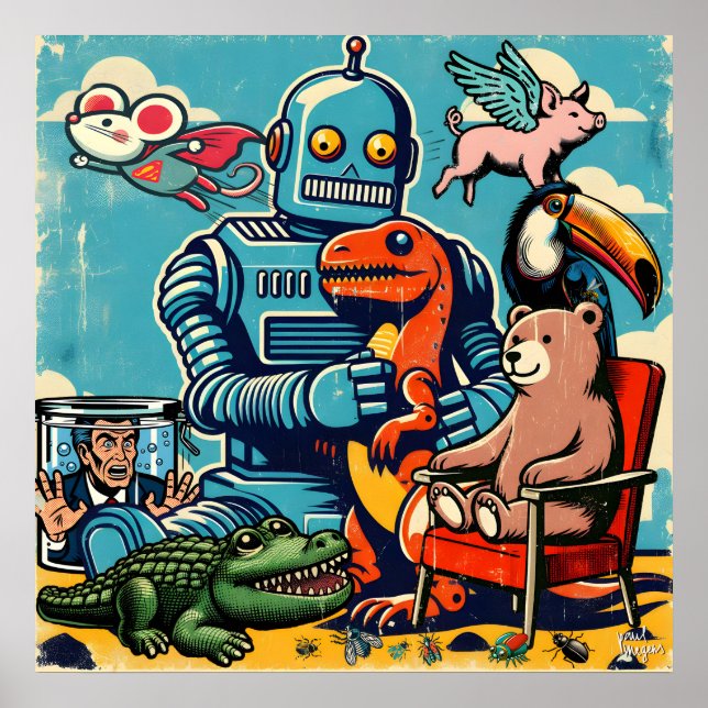 Affiche 'Anniversaire de l'ours' (Devant)