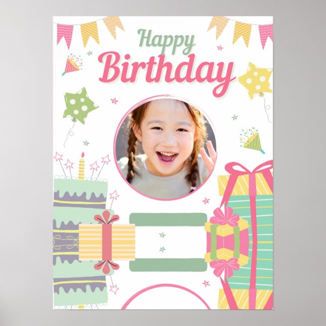 Affiche anniversaire de princesse (Devant)