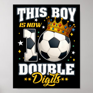 Affiche Anniversaire des 10 ans de football Ce garçon a ma
