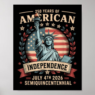 Affiche Anniversaire des 250 ans d'Amérique 250 Ans d'Amér