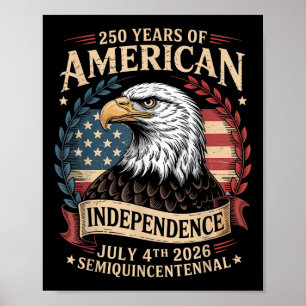 Affiche Anniversaire des 250 ans d'Amérique 250 Ans d'Amér