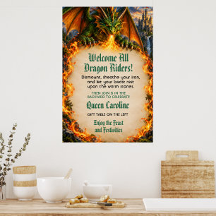 Affiche Anniversaire des Cavaliers de Dragons