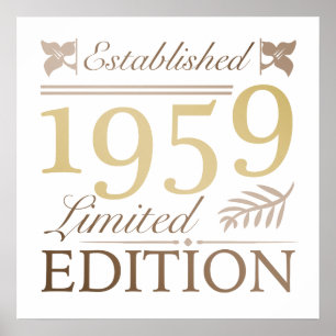 Affiche Anniversaire Des Femmes De 1959