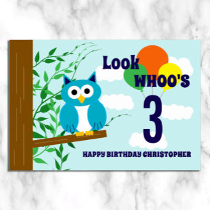 Affiche Anniversaire du hibou