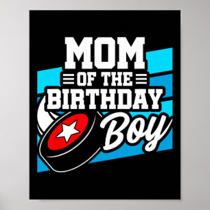 Affiche Anniversaire du hockey - Anniversaire maman - Garç