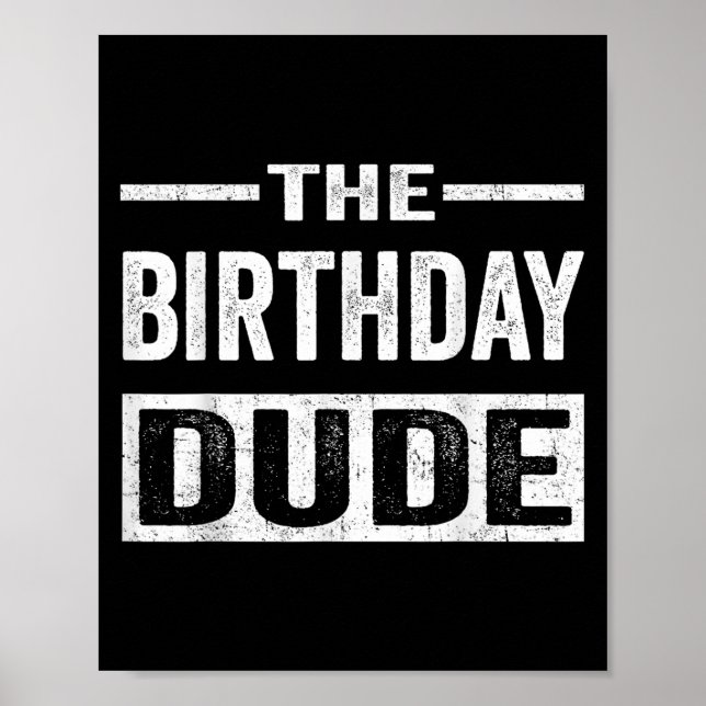 Affiche Anniversaire Dude Graphic Novelty Hommes Femmes Ga (Devant)