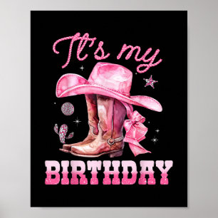 Affiche Anniversaire Fille It ' ; s Mon anniversaire Pi
