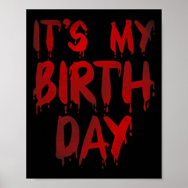 Affiche Anniversaire Funny C'est mon anniversaire pour l'h (Devant)