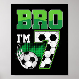 Affiche Anniversaire garçon 7 ans Frère Je suis un anniver