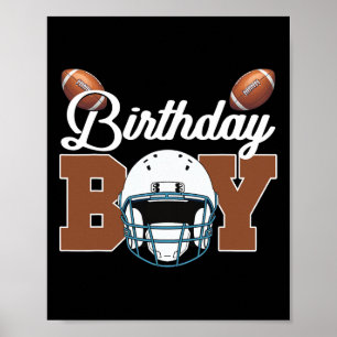 Affiche Anniversaire Garçon Enfants Football Anniversaire