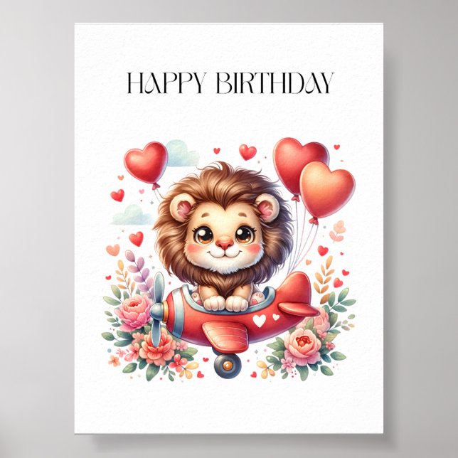 Affiche Anniversaire Lion Volant (Devant)