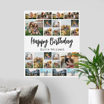 Affiche Anniversaire Personnalisé 24 Photo Collage<br><div class="desc">Créez votre propre photo personnalisée 24 Collage photo pour Anniversaire</div>