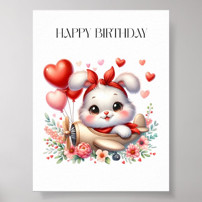 Affiche Anniversaire Pilote Lapin (Devant)