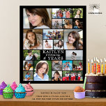 Affiche Anniversaire Simple 21 Photo Collage personnalisé<br><div class="desc">Créez votre propre photo-collage commémoratif personnalisé et personnalisé imprimé célébrant n'importe quel anniversaire d'âge pour lui à l'aide de ce modèle facile à télécharger avec 21 images de différentes formes et tailles pour accommoder une variété de sujets photographiques avec votre texte personnalisé dans votre choix de styles et de couleurs...</div>