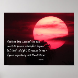 Affiche Anniversaire - Un autre tour autour du Soleil