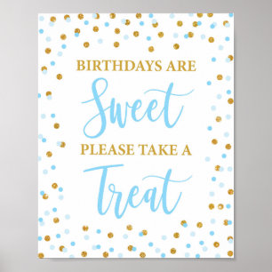 Affiche Anniversaires sont doux S'il vous plaît prendre un