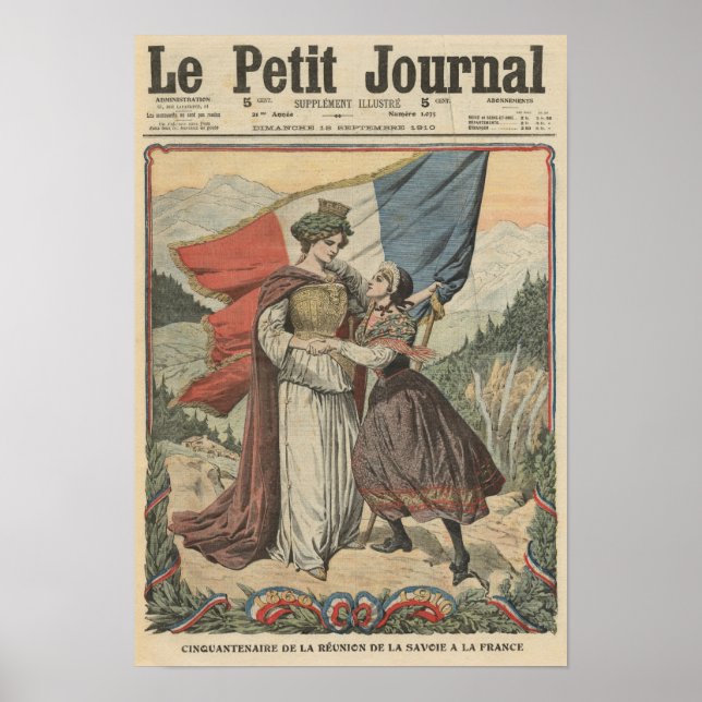 Affiche Anniversary of the annexation of Savoy to (Devant)