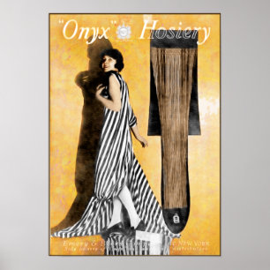 Affiche Annonce 1920 de bonneterie - mignonne et