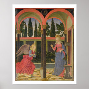 Affiche Annonce, c.1457 (tempera sur le panneau)