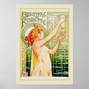 Affiche Annonce d'absinthe