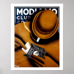 Affiche Annonce de cigarette de Modiano