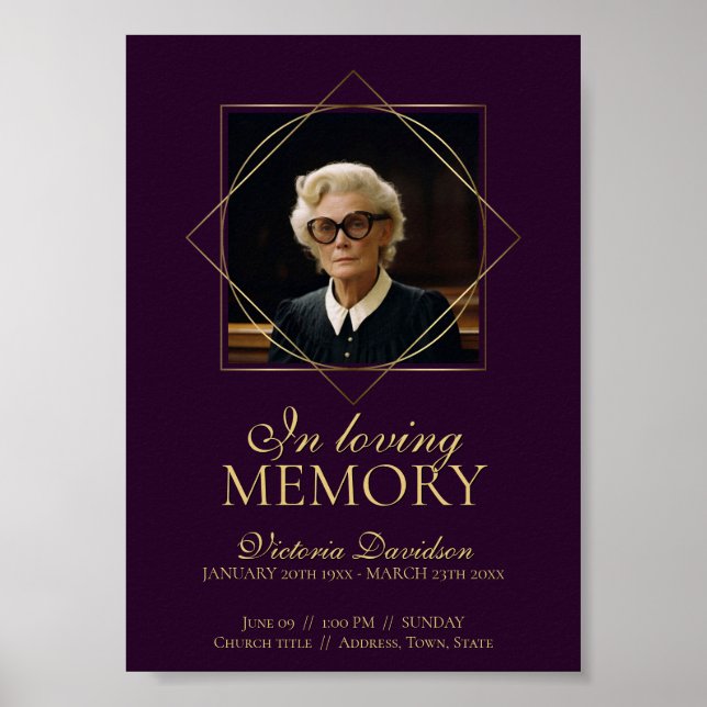 Affiche Annonce de décès numérique après Deep Purple (Devant)