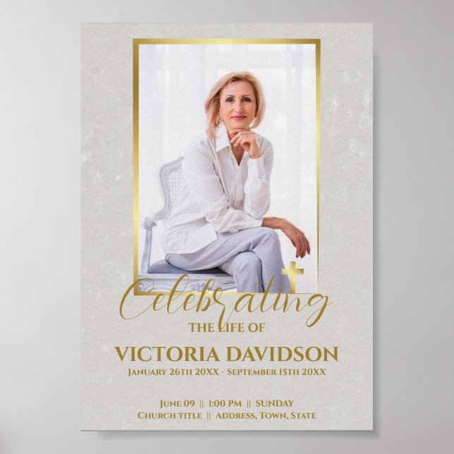 Affiche Annonce de décès sur Facebook Téléchargement insta (Devant)