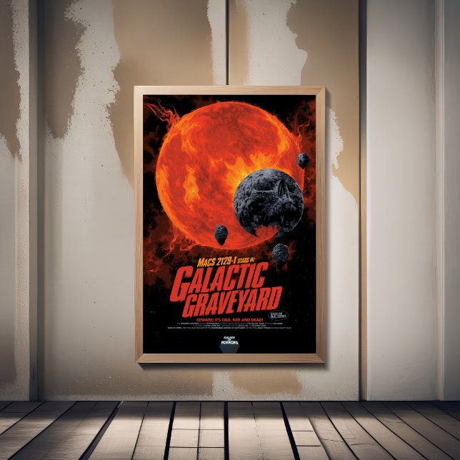 Affiche Annonce De Film D'Horreur Sci-Fi, Graveyard Galact (Créateur téléchargé)