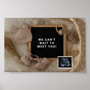 Affiche Annonce de grossesse carte de bienvenue bébé, Genr