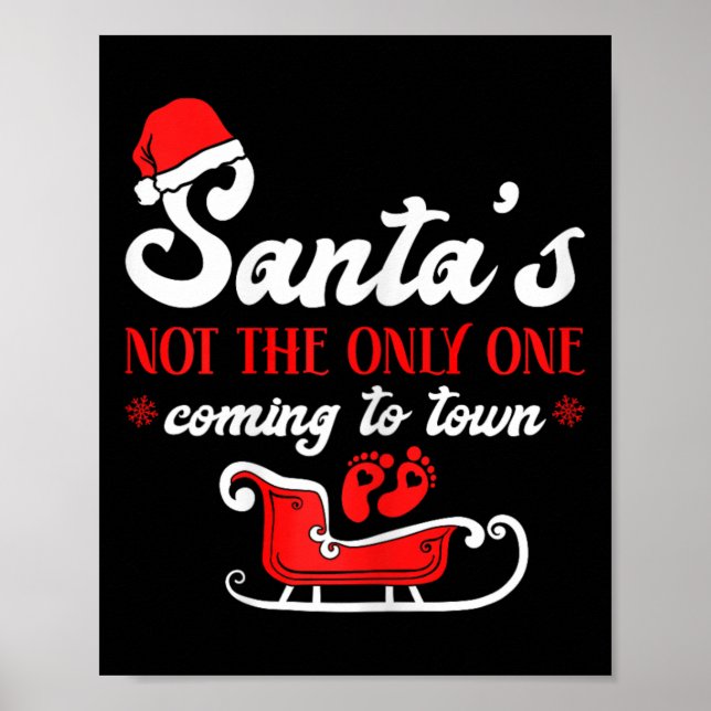 Affiche Annonce de grossesse de Noël au Père Noël  (Devant)
