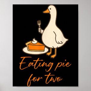Affiche Annonce de grossesse de Thanksgiving pour deux en