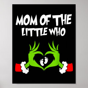 Affiche Annonce de grossesse drôle de Noël Maman du
