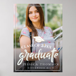 Affiche Annonce de remise de diplômes photo de la promotio
