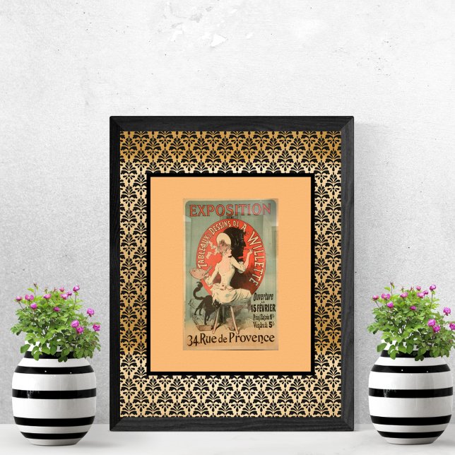 Affiche Annonce d'exposition Willette française (Créateur téléchargé)