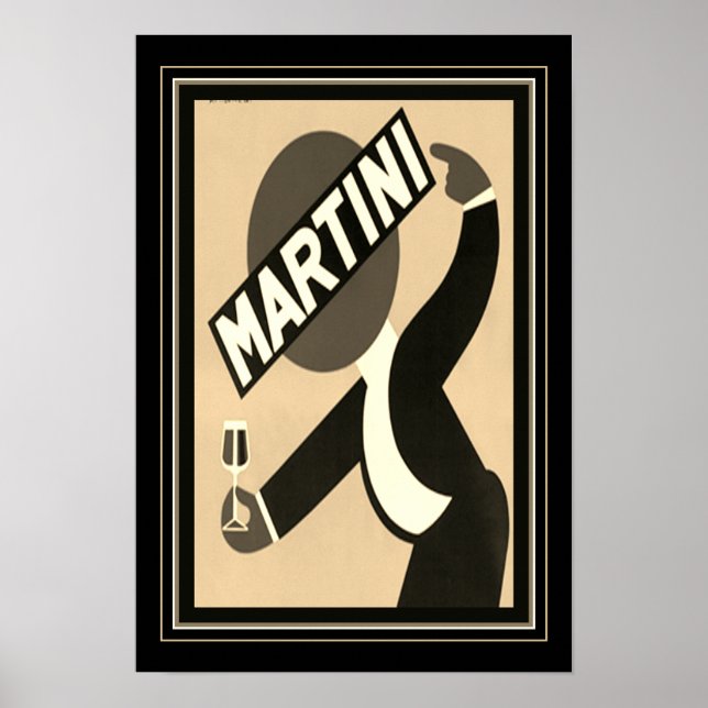 Affiche Annonce Martini 1938 (Devant)