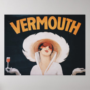 Affiche Annonce Vermouth vintage