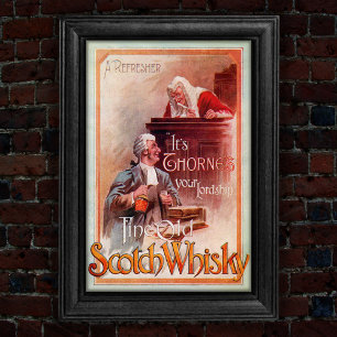 Affiche Annonce vintage 1904 Scotch Whisky