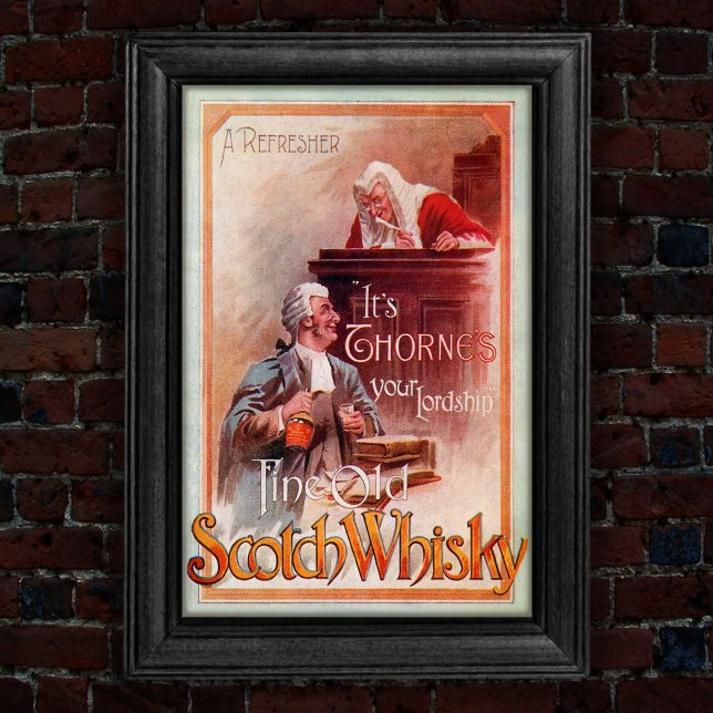 Affiche Annonce vintage 1904 Scotch Whisky (Créateur téléchargé)