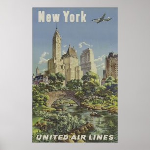 Affiche Annonce vintage Airlines