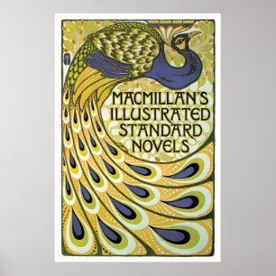 Affiche Annonce vintage de romans de Macmillan de nouveau