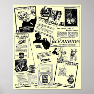 Affiche Annonce vintage et historique medley-1922 de café