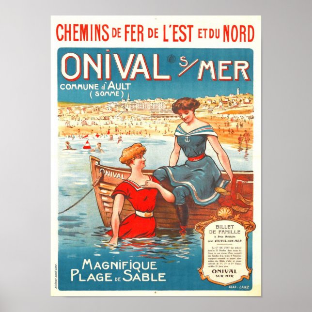 Affiche Annonce Vintage voyage (Devant)