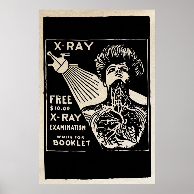 Affiche Annonce Vintage X-Ray 1917 (Devant)